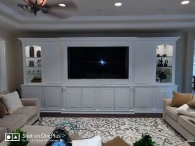 Custom Entertainment Center Built By Daryl's Custom Woodshop Custom Entertainment Center